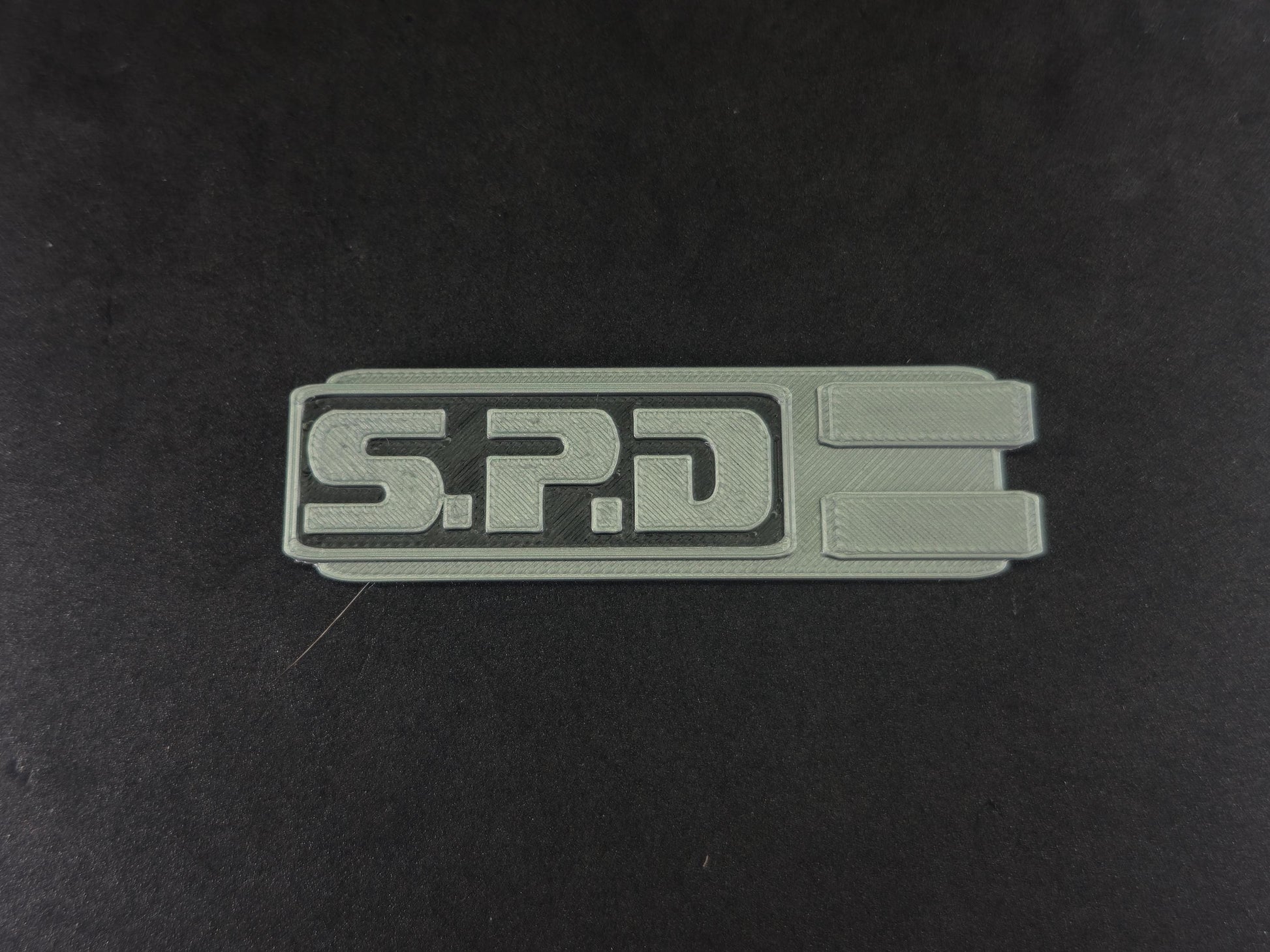3D Printed Power Rangers S.P.D Designation Badge | Display Prop