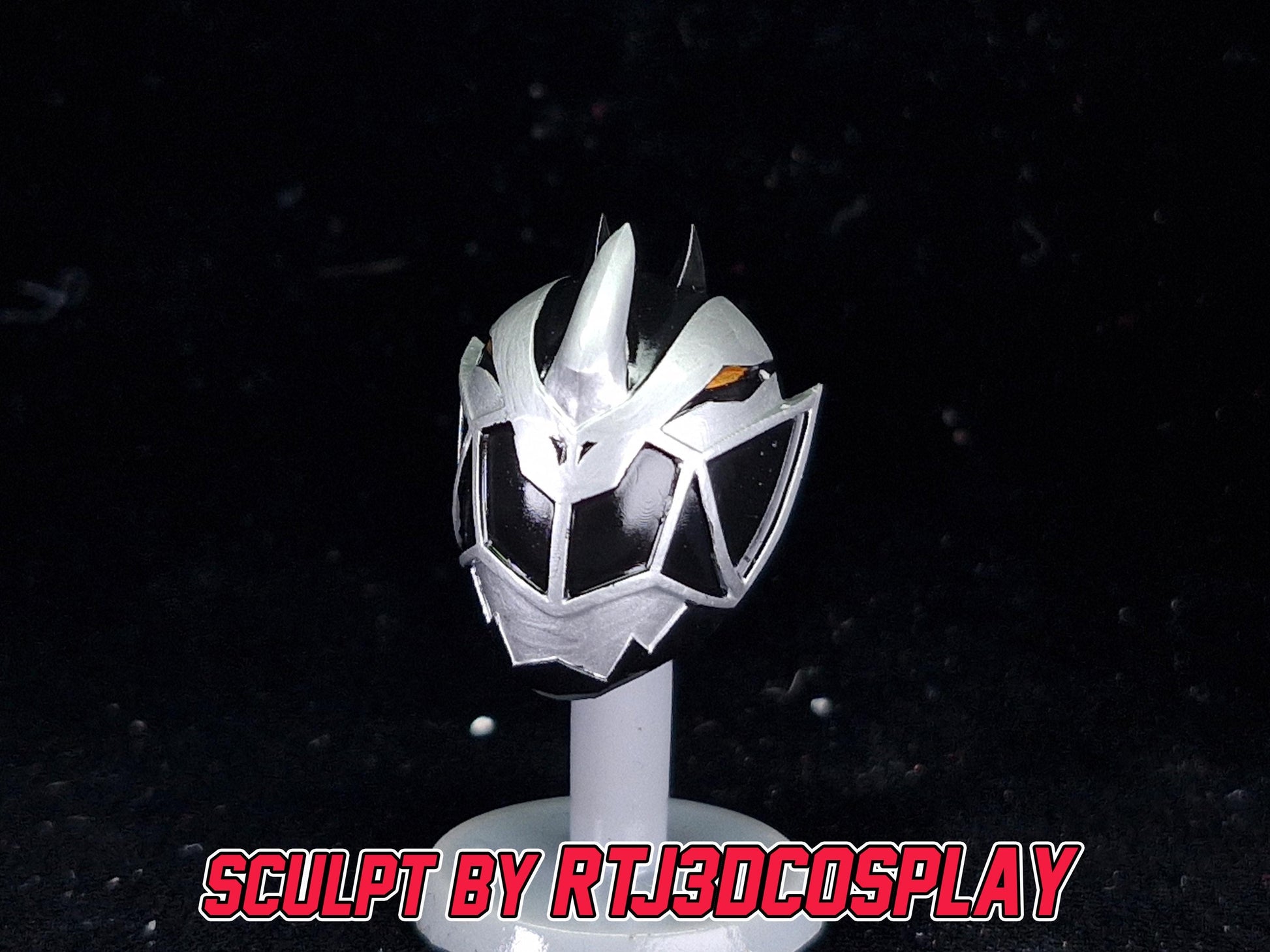 Black Dino Fury Ranger Helmet | Lightning Collection Accessory | 3D Printed