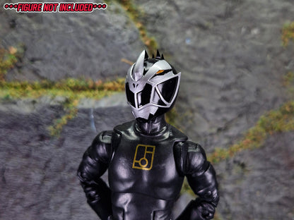Black Dino Fury Ranger Helmet | Lightning Collection Accessory | 3D Printed