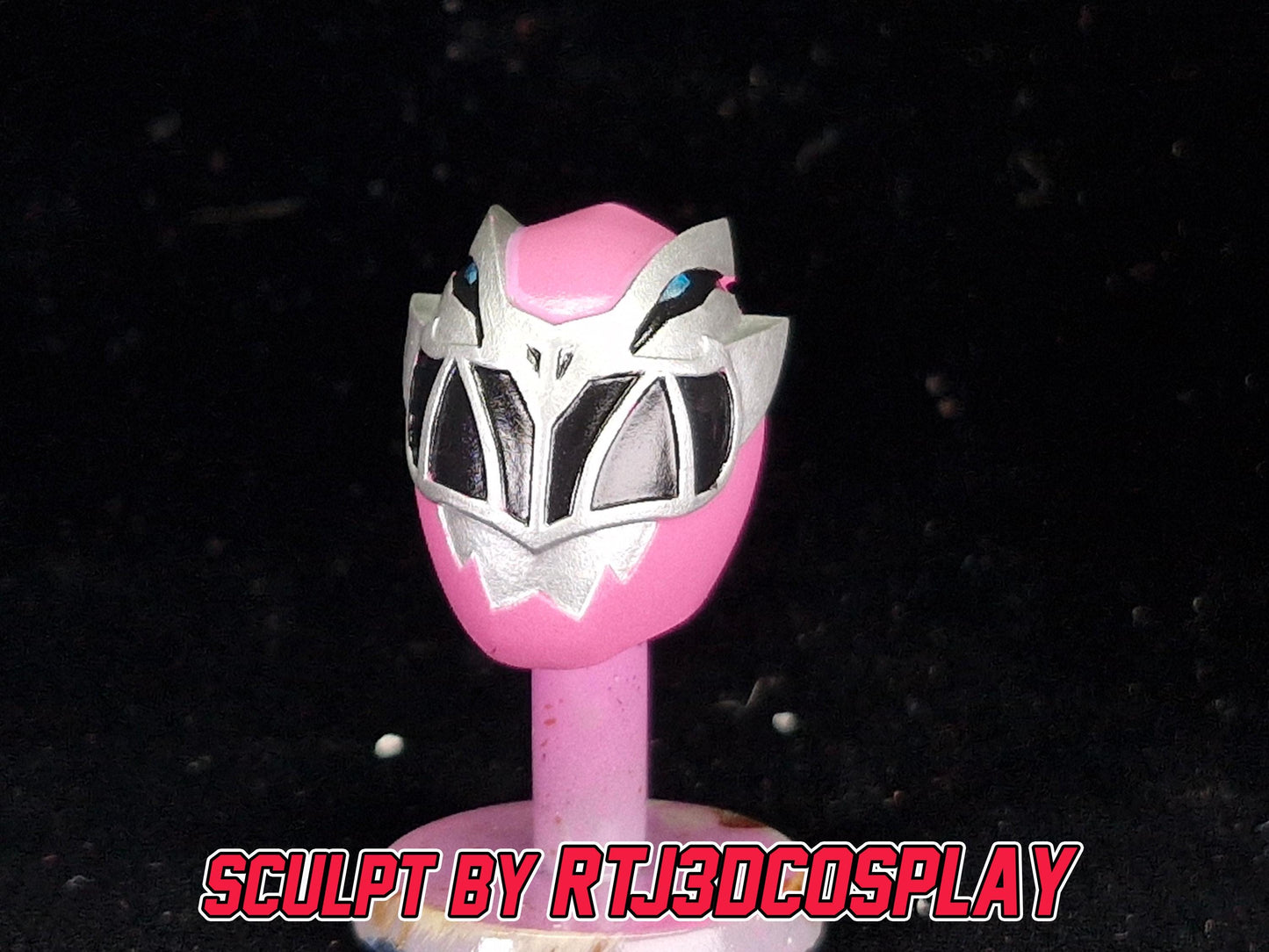 Pink Dino Fury Ranger Helmet | Lightning Collection Accessory | 3D Printed