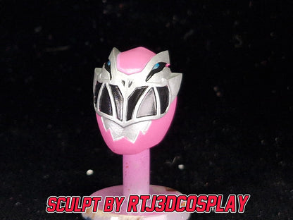 Pink Dino Fury Ranger Helmet | Lightning Collection Accessory | 3D Printed
