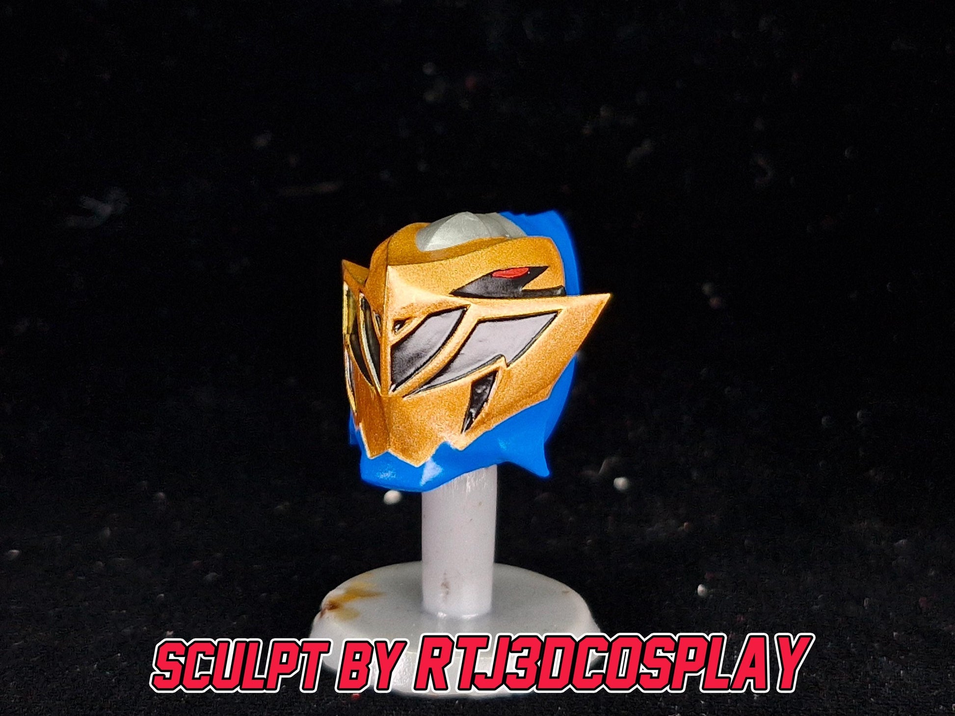 Gold Dino Fury Ranger Helmet | Lightning Collection Accessory | 3D Printed