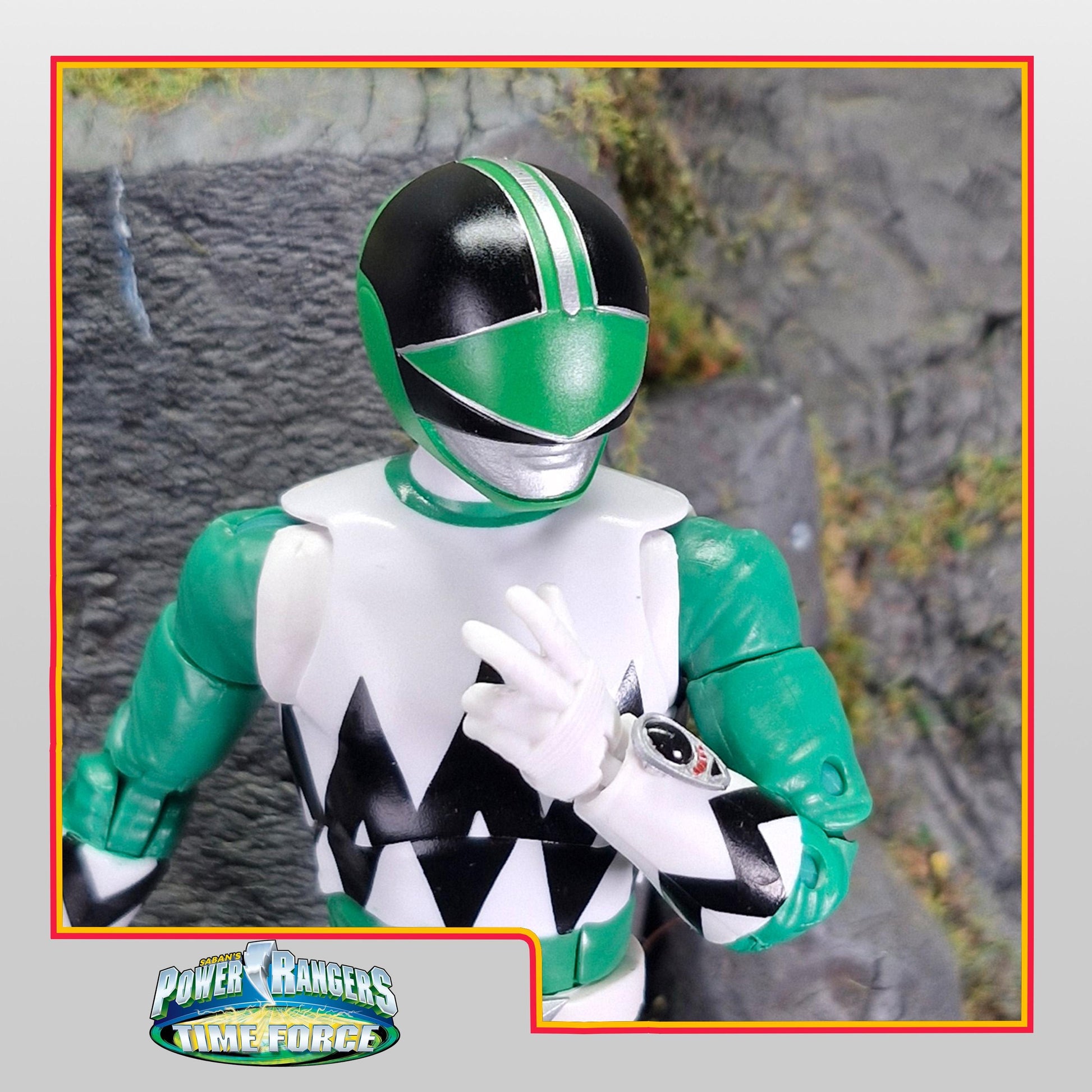 Green Time Force Ranger Helmet | Lightning Collection Accesory | 3D Printed