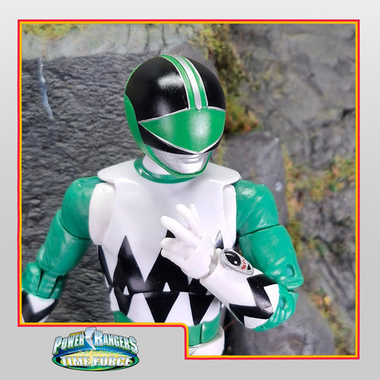 Green Time Force Ranger Helmet | Lightning Collection Accesory | 3D Printed