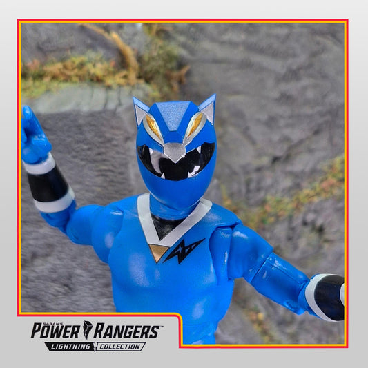 Ninjetti Wolf Helmet | Lightning Collection Custom | Power Rangers | 3D Printed | Created by Heroic Studios