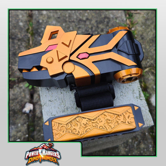 3D Printed & Painted Power Rangers Dino Thunder - Brachio Morpher / Abaranger - Dino Commander | Display Prop