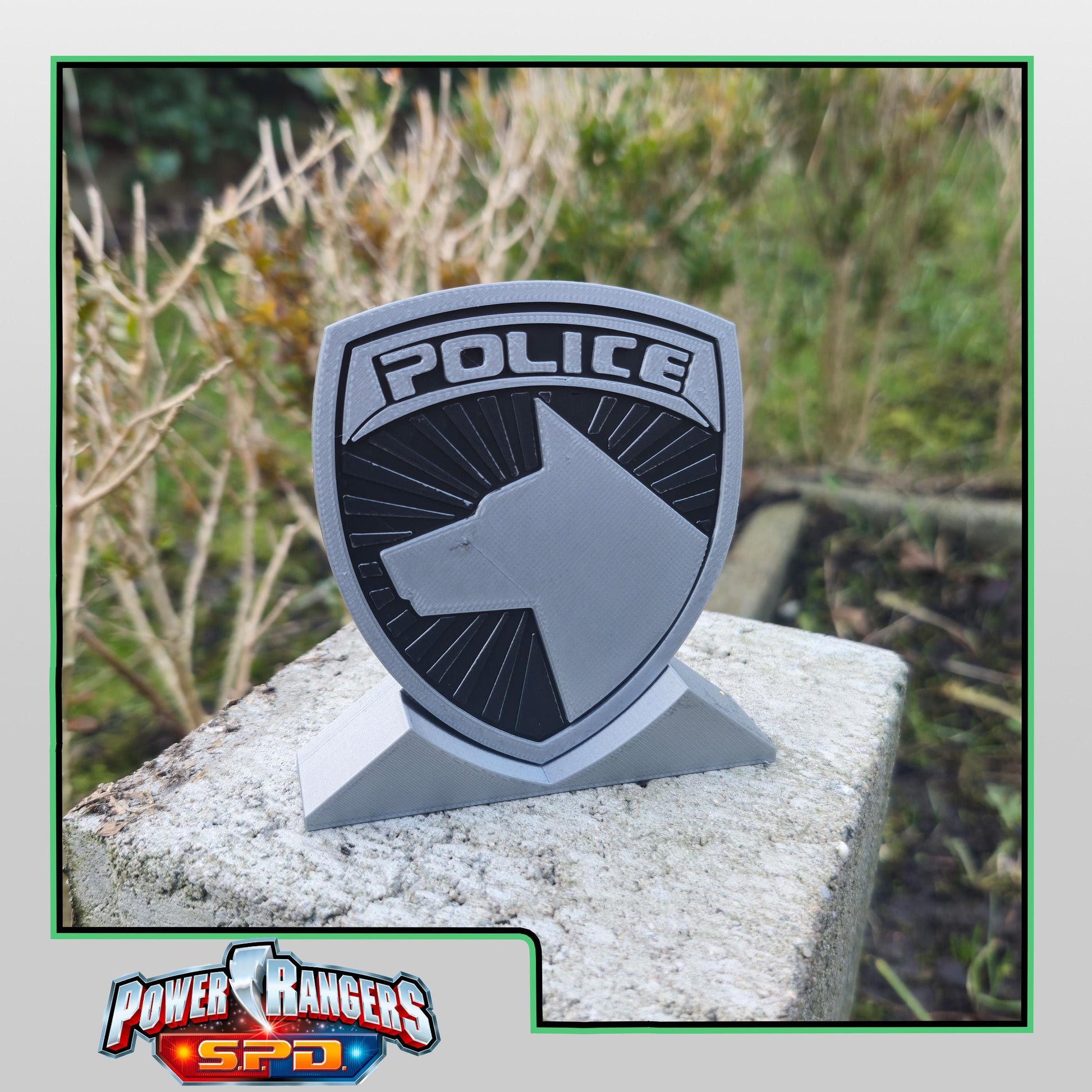 3D Printed Power Rangers S.P.D Badge | Display Prop