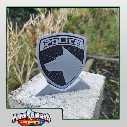 3D Printed Power Rangers S.P.D Badge | Display Prop