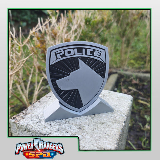 3D Printed Power Rangers S.P.D Badge | Display Prop