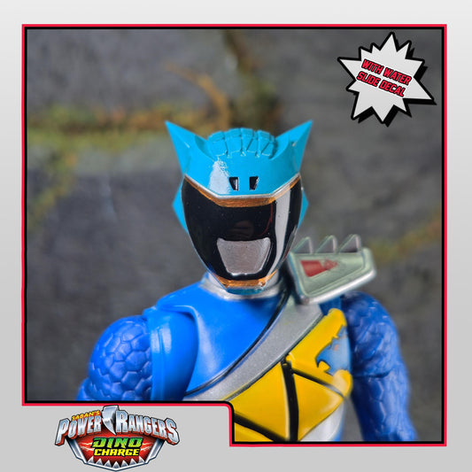Aqua Dino Charge Ranger Helmet | Lightning Collection Accessory | 3D Printed