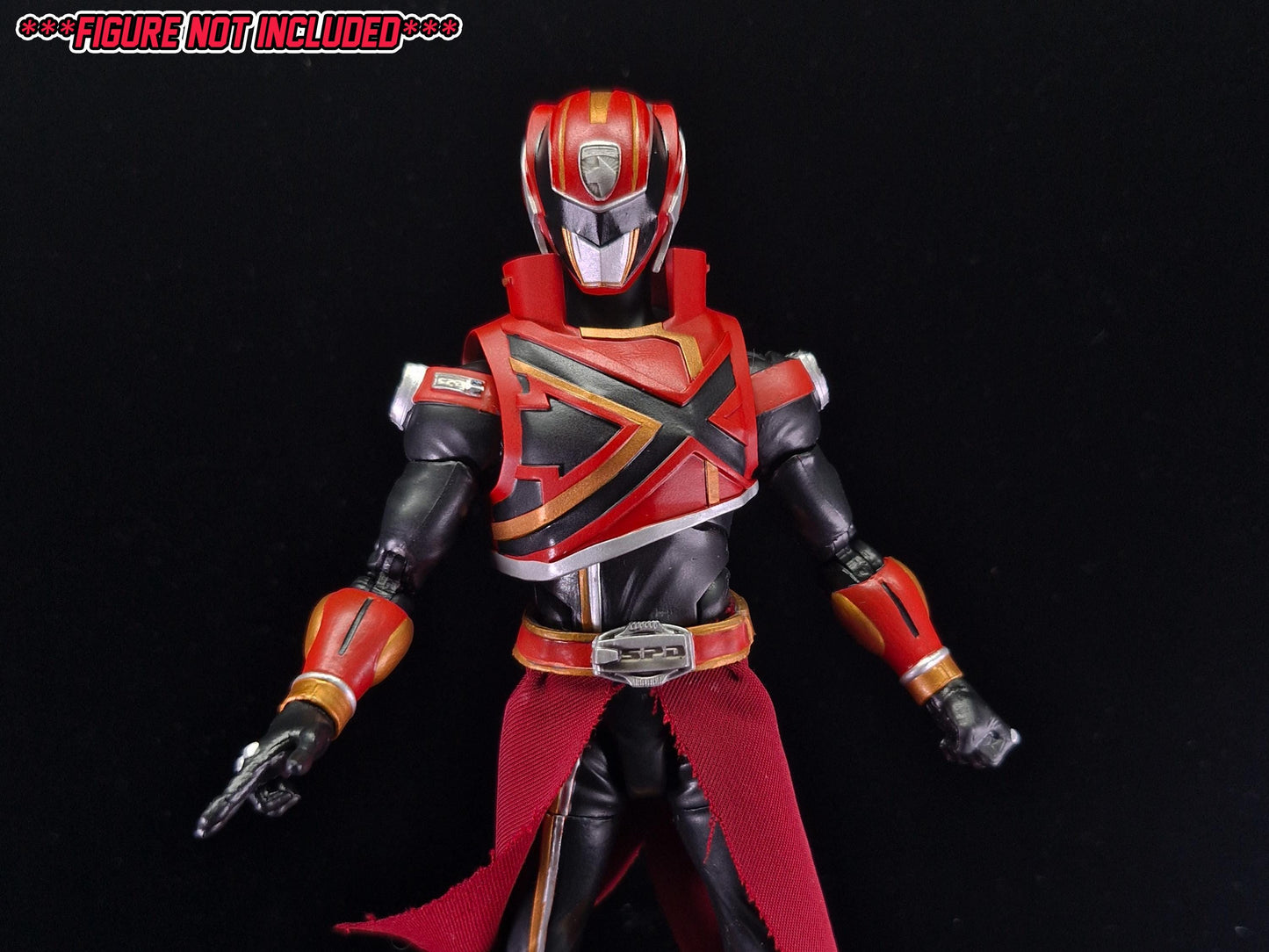 Power Rangers - Deka Ranger Helmet and Vest | Lightning Collection 1:12 Accesory | 3D Printed
