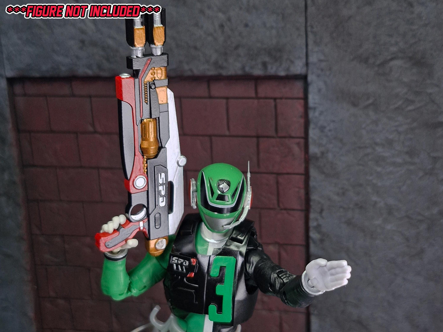 Power Rangers S.P.D. | Lightning Collection - S.W.A.T. Mode Vest Delta Enforcer Helmet Add-Ons | 1/12 Scale Accesories