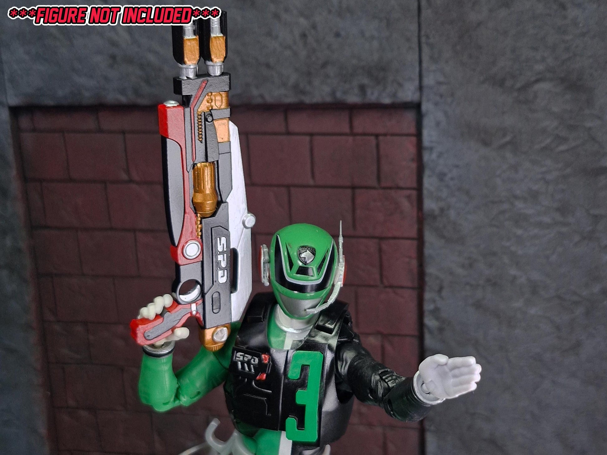 Power Rangers S.P.D. | Lightning Collection - S.W.A.T. Mode Vest Delta Enforcer Helmet Add-Ons | 1/12 Scale Accesories