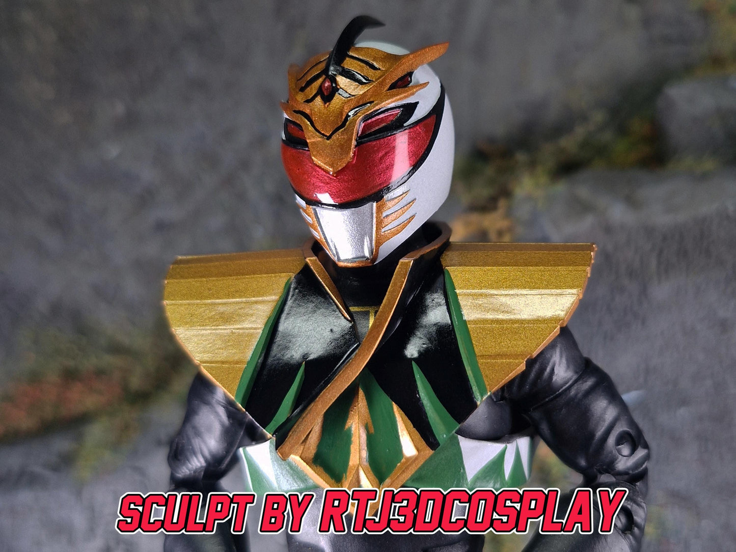 Lord Drakkon Evo 1 Helmet and Shield | Lightning Collection 1:12 Accesory | 3D Printed