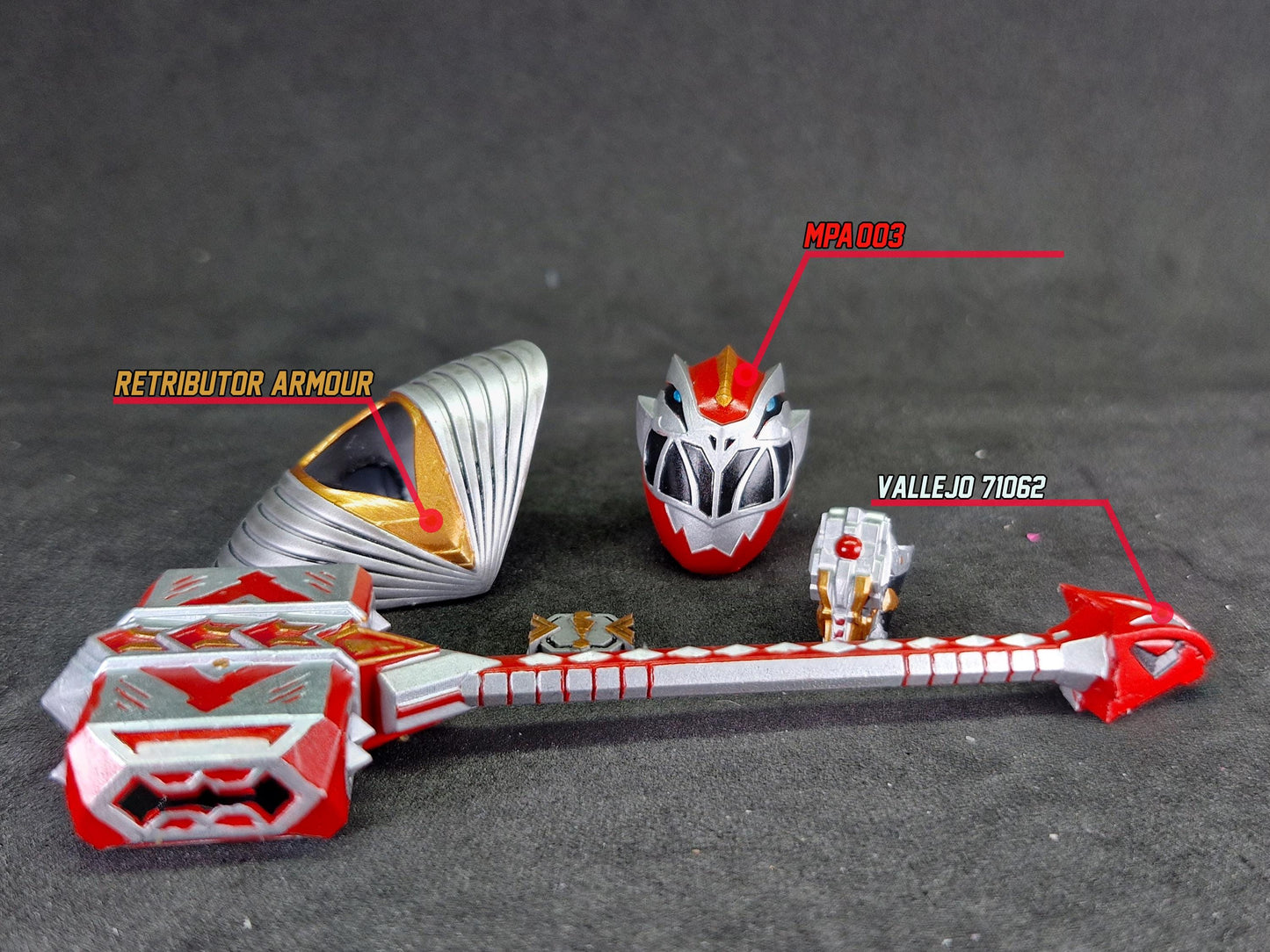 Power Rangers Cosmic Fury - Red Ranger Conversion Kit | Lightning Collection Accessories