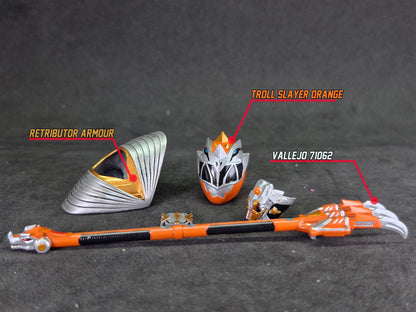 Power Rangers Cosmic Fury - Orange Ranger Conversion Kit | Lightning Collection Accessories
