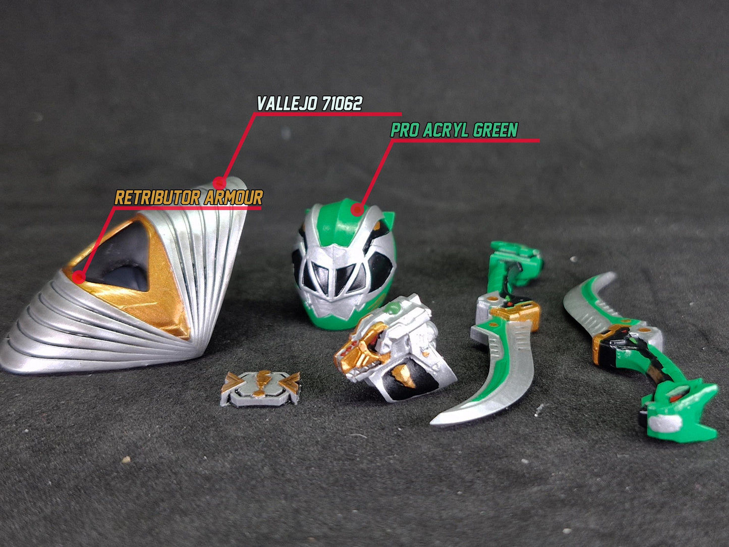 Power Rangers Cosmic Fury - Green Ranger Conversion Kit | Lightning Collection Accessories