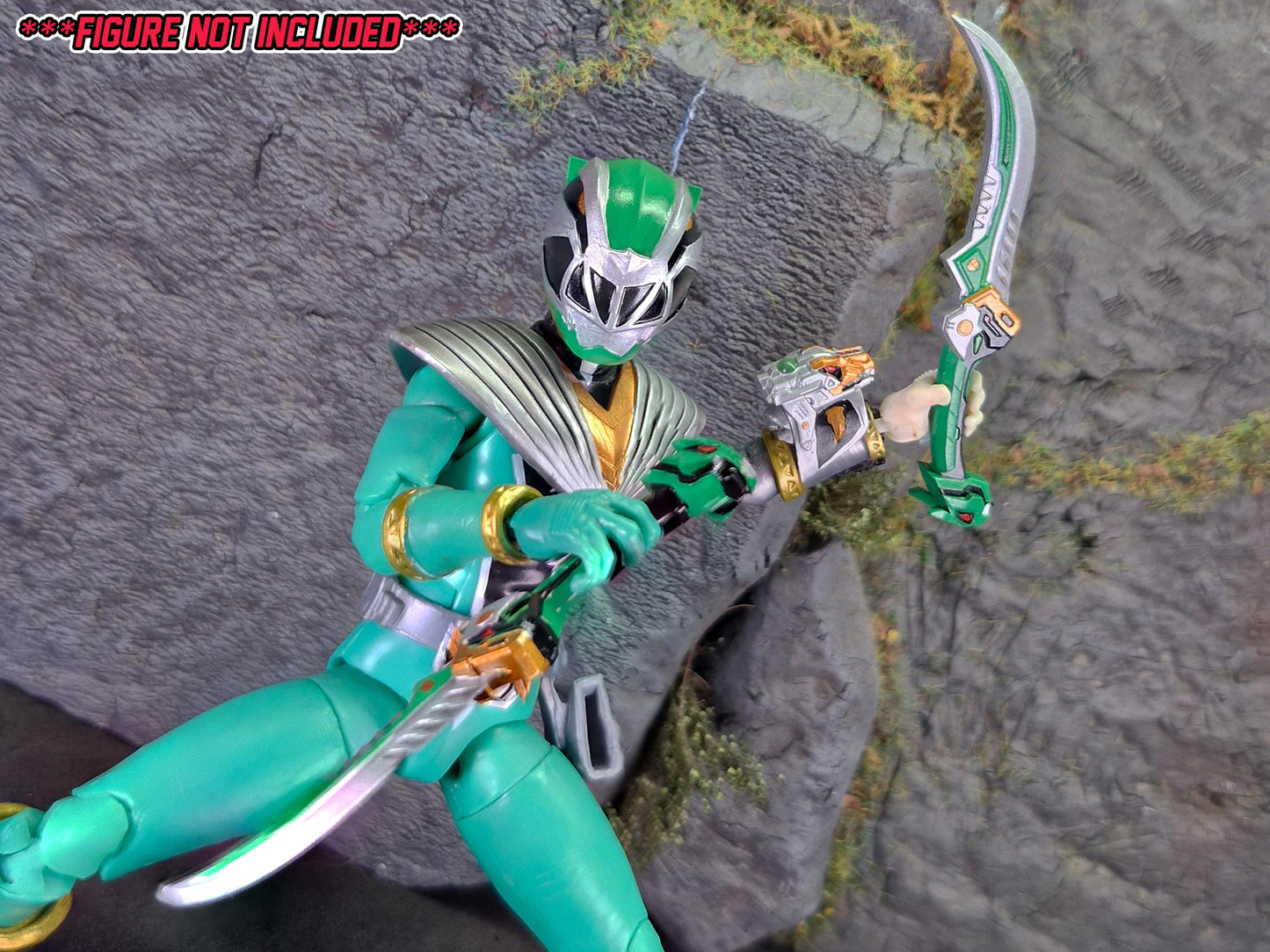 Power Rangers Cosmic Fury - Green Ranger Conversion Kit | Lightning Collection Accessories