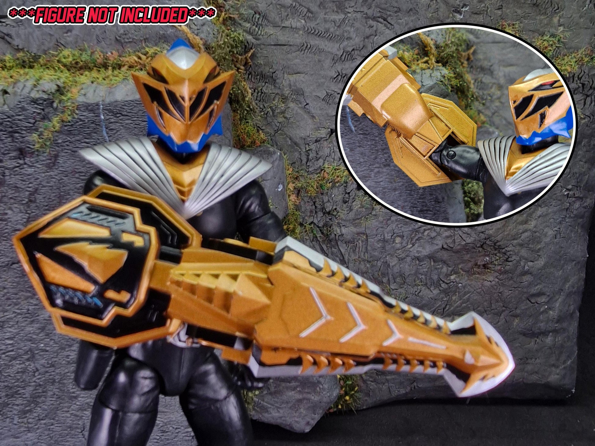 Power Rangers Cosmic Fury - Gold Ranger Conversion Kit | Lightning Collection Accessories