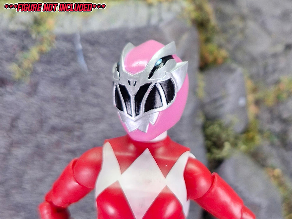 Pink Dino Fury Ranger Helmet | Lightning Collection Accessory | 3D Pri ...