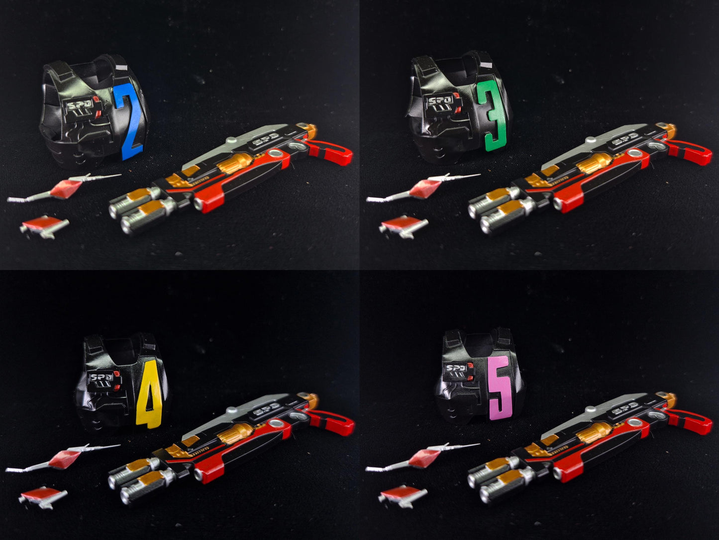 Power Rangers S.P.D. | Lightning Collection - S.W.A.T. Mode Vest Delta Enforcer Helmet Add-Ons | 1/12 Scale Accesories