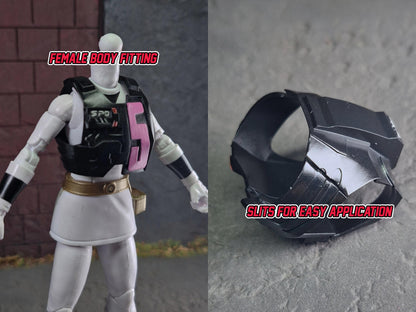 Power Rangers S.P.D. | Lightning Collection - S.W.A.T. Mode Vest Delta Enforcer Helmet Add-Ons | 1/12 Scale Accesories