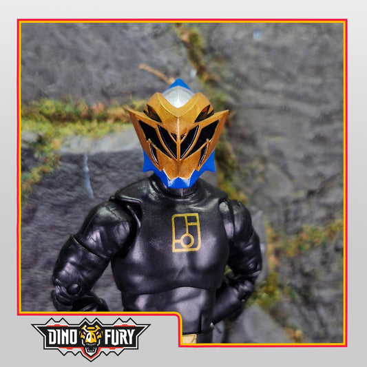 Gold Dino Fury Ranger Helmet | Lightning Collection Accessory | 3D Printed