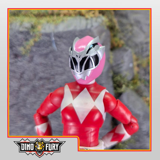 Pink Dino Fury Ranger Helmet | Lightning Collection Accessory | 3D Printed
