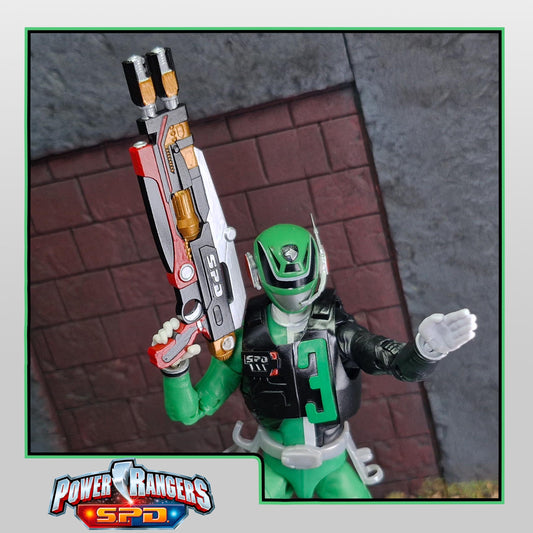 Power Rangers S.P.D. | Lightning Collection - S.W.A.T. Mode Vest Delta Enforcer Helmet Add-Ons | 1/12 Scale Accesories
