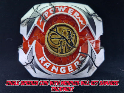 3D Printed Mighty Morphin Damaged Power Morpher | REMASTERED | No Coins Included | For Display Only