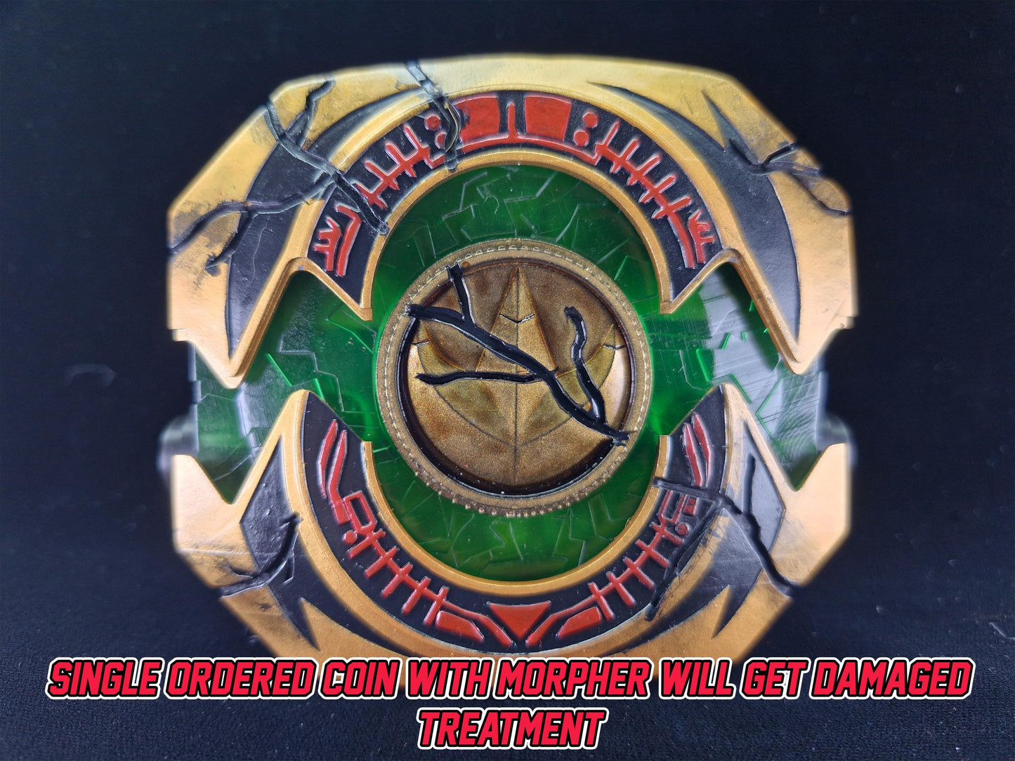 3D Printed Mighty Morphin Damaged Master Morpher | REMASTERED | No Coins Included | For Display Only