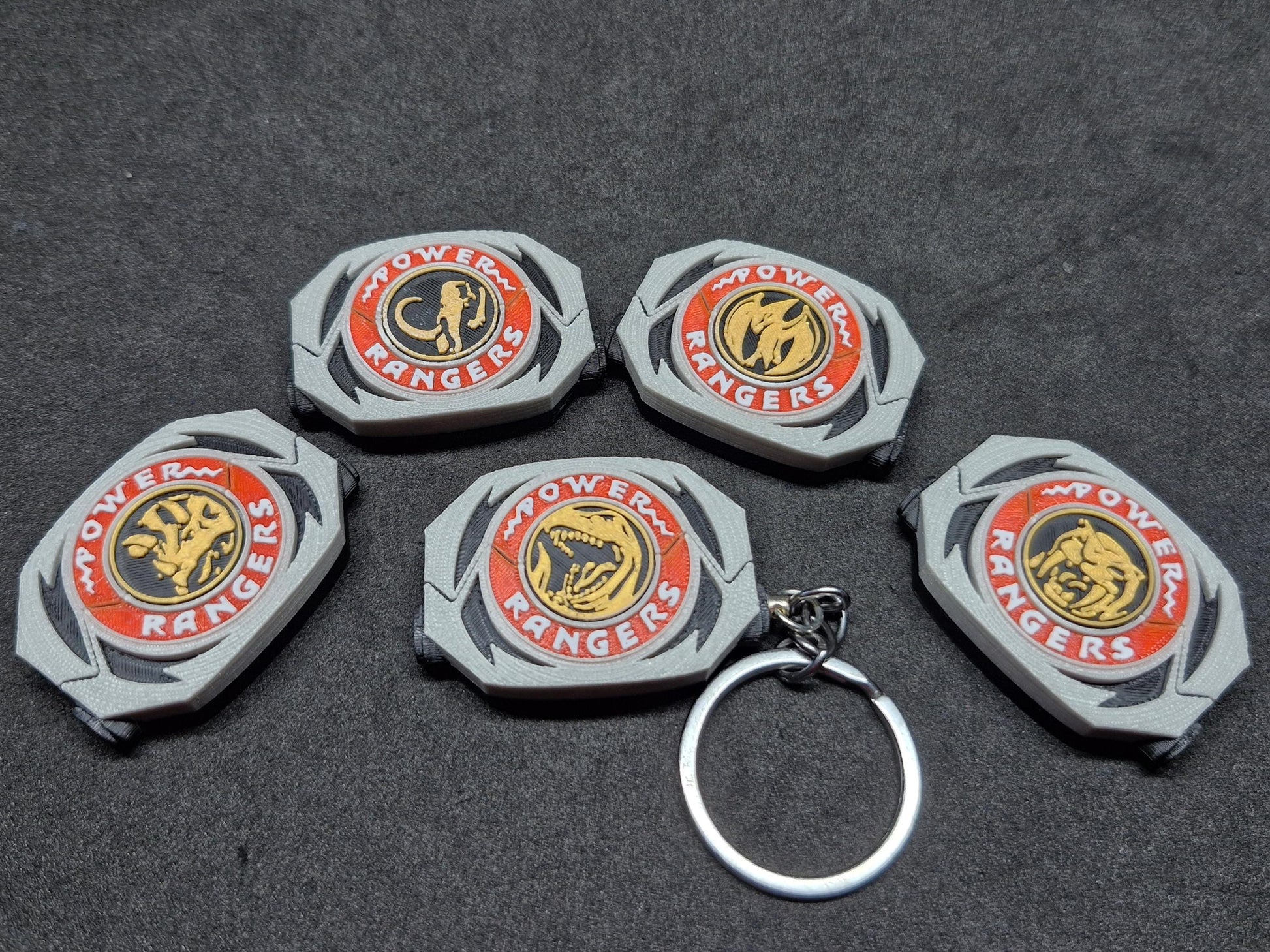 Mighty Morphin Power Rangers / Zyuranger Morpher / Dinobuckler Keychain.
