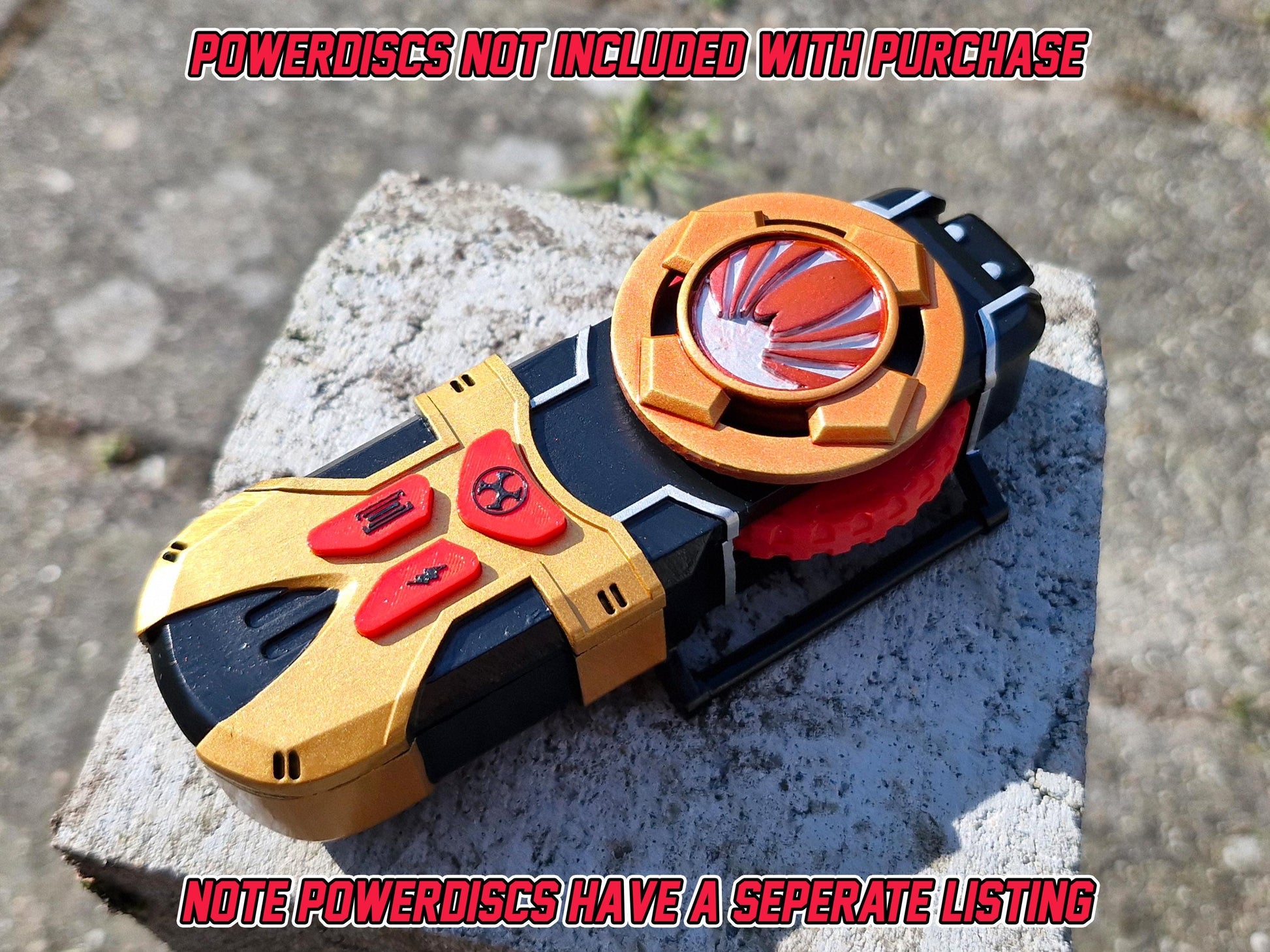 3D Printed & Painted Power Rangers Ninja Storm - Wind Morpher | Hurricaneger- Hurricane Gyro | Display Prop