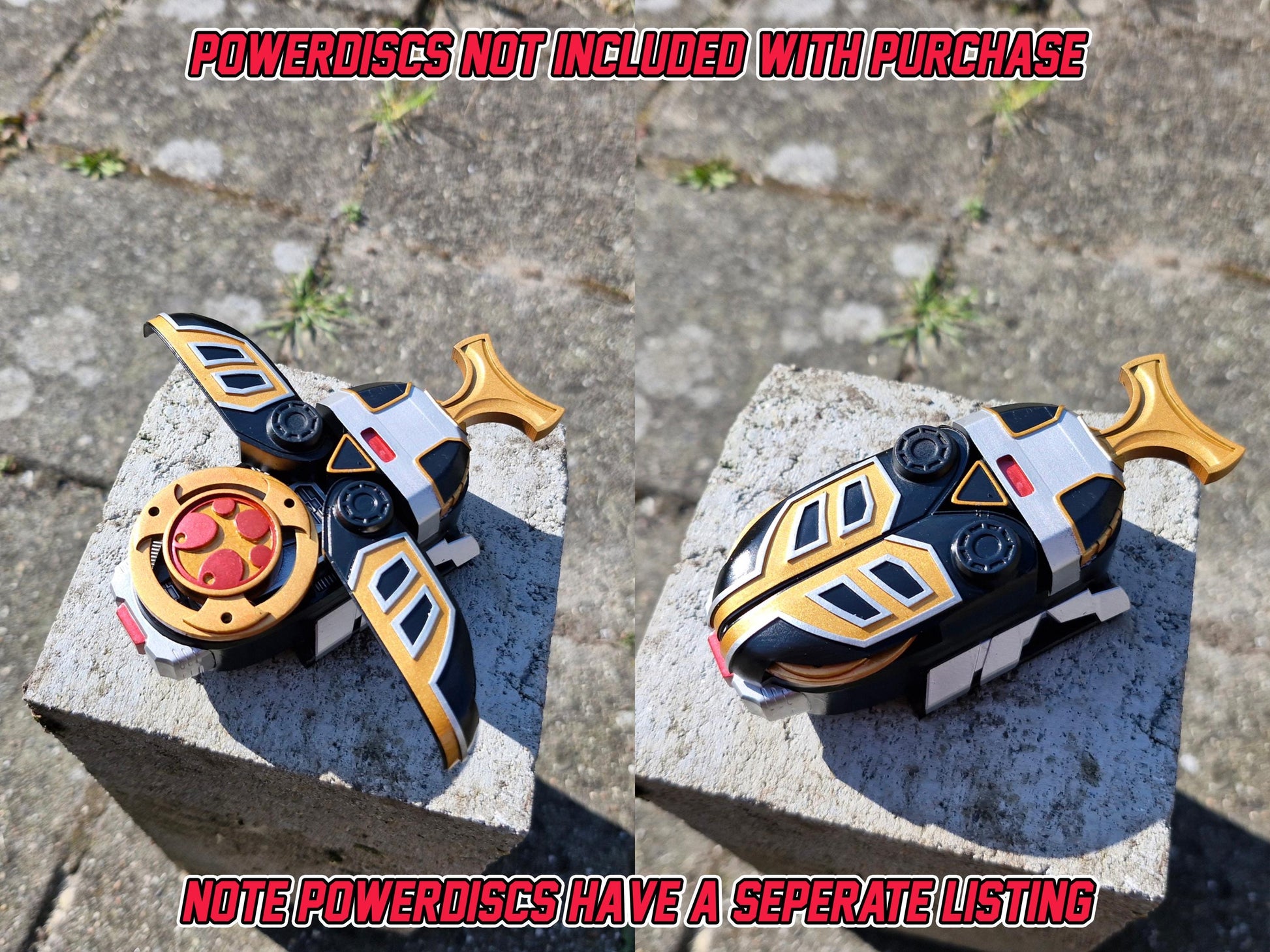 3D Printed & Painted Power Rangers Ninja Storm -Thunder Morpher | Hurricaneger - Gourai Changer | Display Prop
