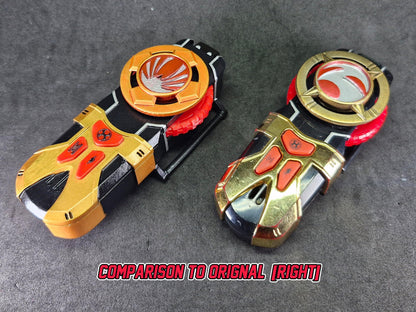 3D Printed & Painted Power Rangers Ninja Storm - Wind Morpher | Hurricaneger- Hurricane Gyro | Display Prop