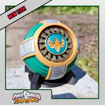 3D Printed Power Rangers Ninja Storm - Hurricaneger | Samurai Cyclone Morpher - Shuriken Ball | Display Prop