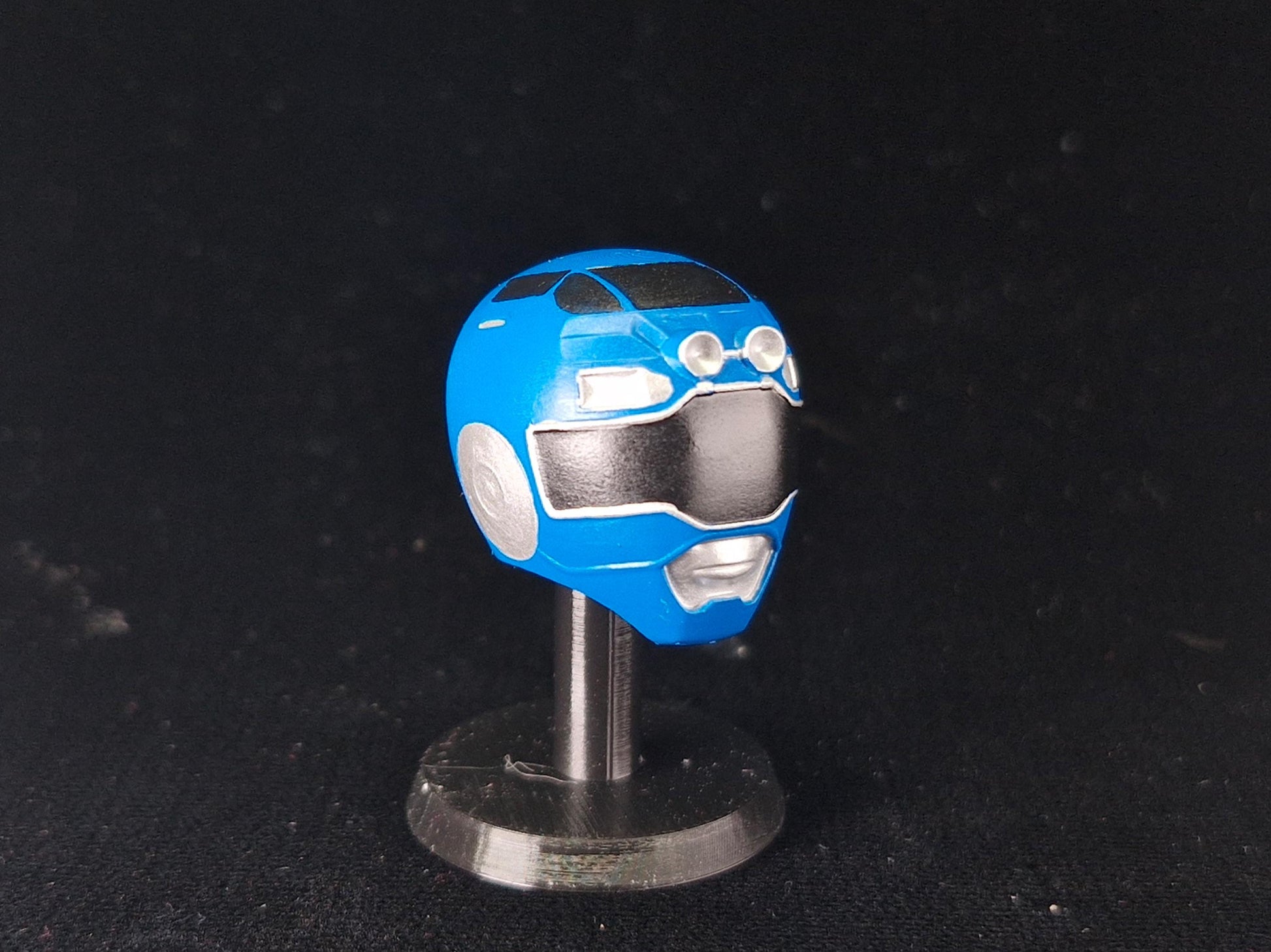 Blue Turbo Ranger / Blue Racer Helmet | Lightning Collection / 1:12 Accessory | 3D Printed