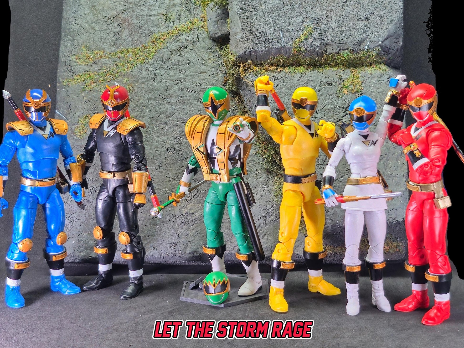 Power Rangers Ninja Storm - Green Samurai Ranger / Hurricaneger - Shurikenger Conversion Kit | Lightning Collection Accessories