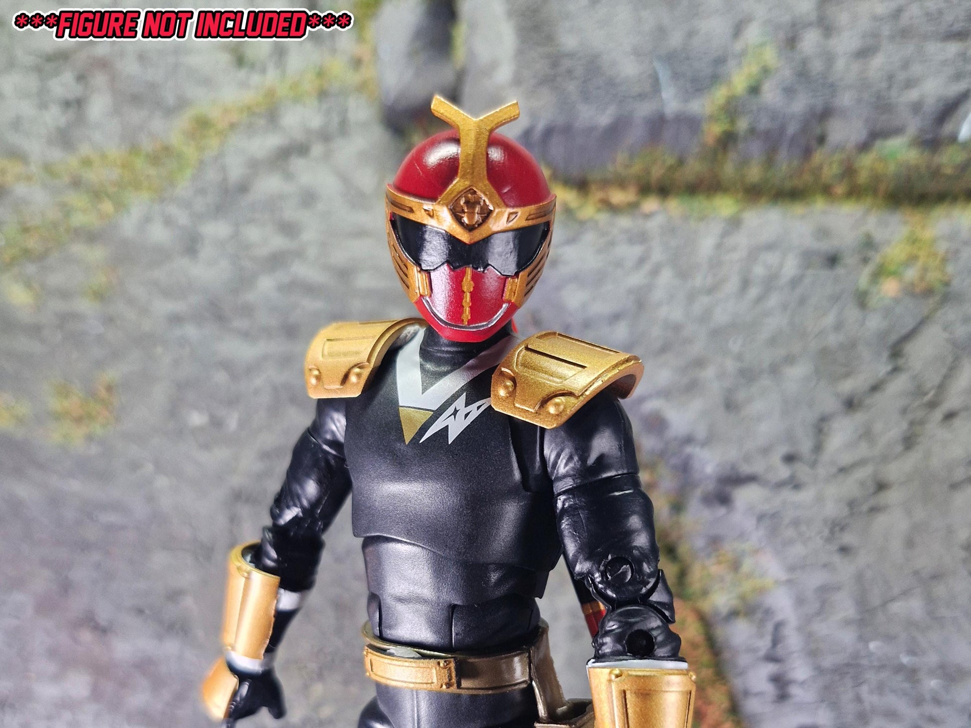 Power Rangers Ninja Storm - Crimson Thunder Ranger / Hurricaneger - KabutoRaiger Conversion Kit | Lightning Collection Accessories