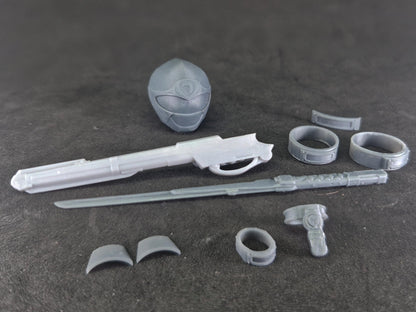 Power Rangers Ninja Storm - Blue Wind Ranger / Hurricaneger - HurricaneBlue Conversion Kit | Lightning Collection Accessories