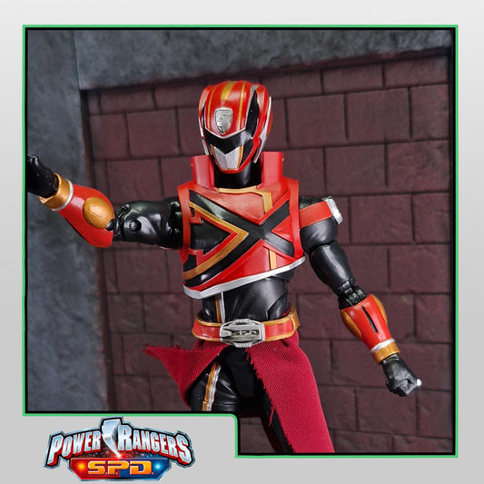 Power Rangers - Deka Ranger Helmet and Vest | Lightning Collection 1:12 Accesory | 3D Printed