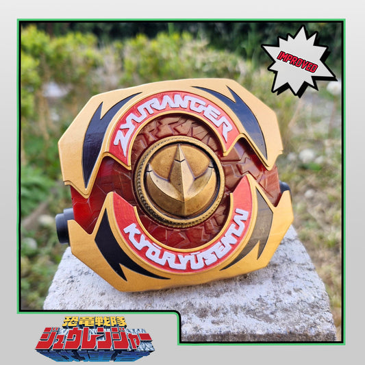 3D Printed Kyouryuu Sentai Zyuranger Dino Buckler | REMASTERED | No Coins Included | For Display Only