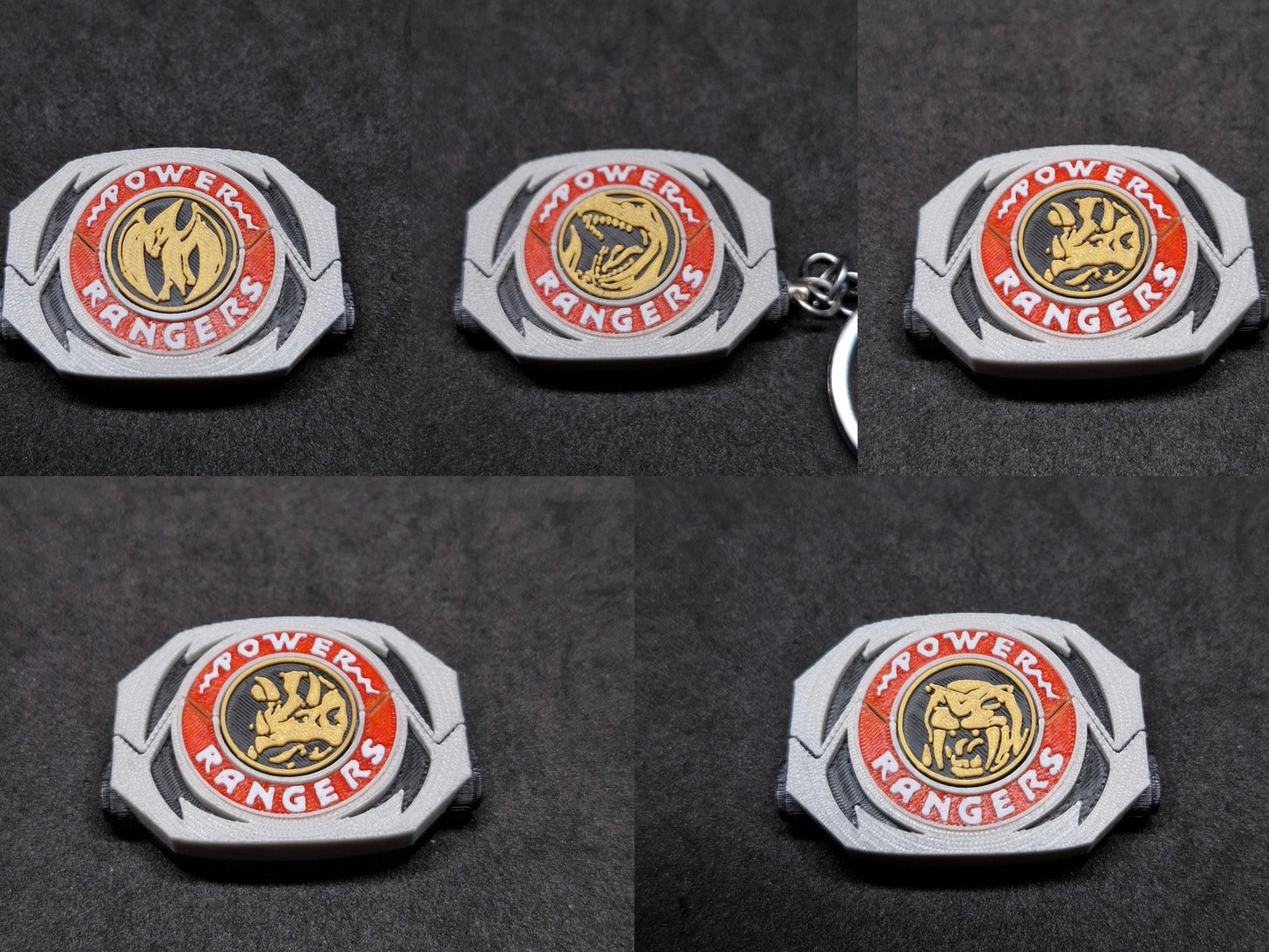 Mighty Morphin Power Rangers / Zyuranger Morpher / Dinobuckler Keychain.
