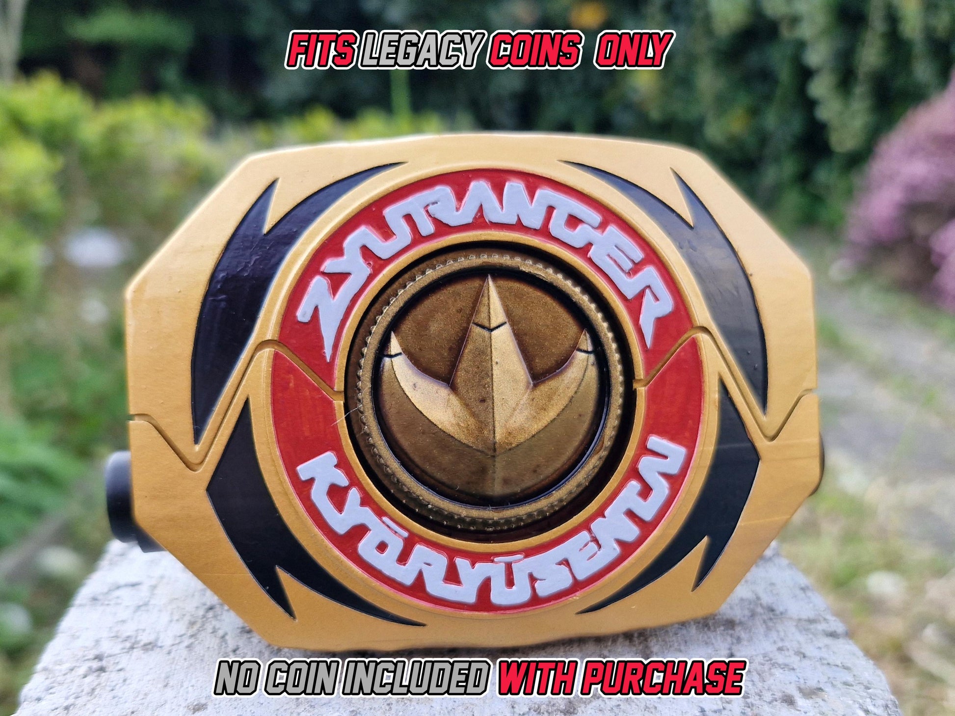 3D Printed Kyouryuu Sentai Zyuranger Dino Buckler | REMASTERED | No Coins Included | For Display Only