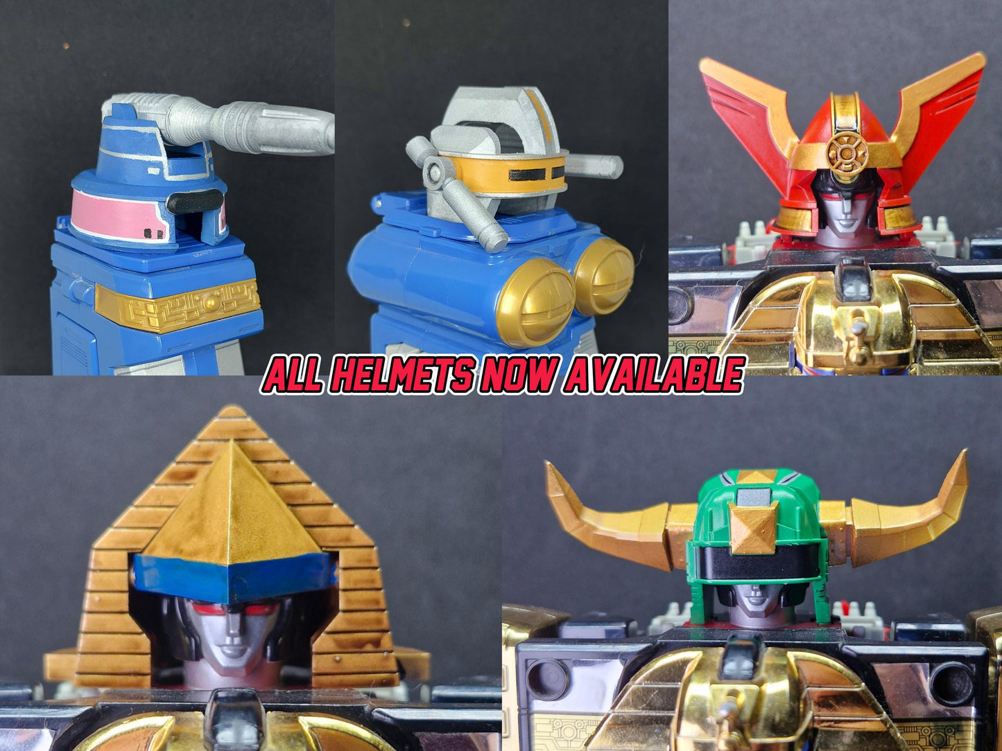 Power Rangers ZEO Deluxe Megazord 3D Printed Replacement Parts [1996]