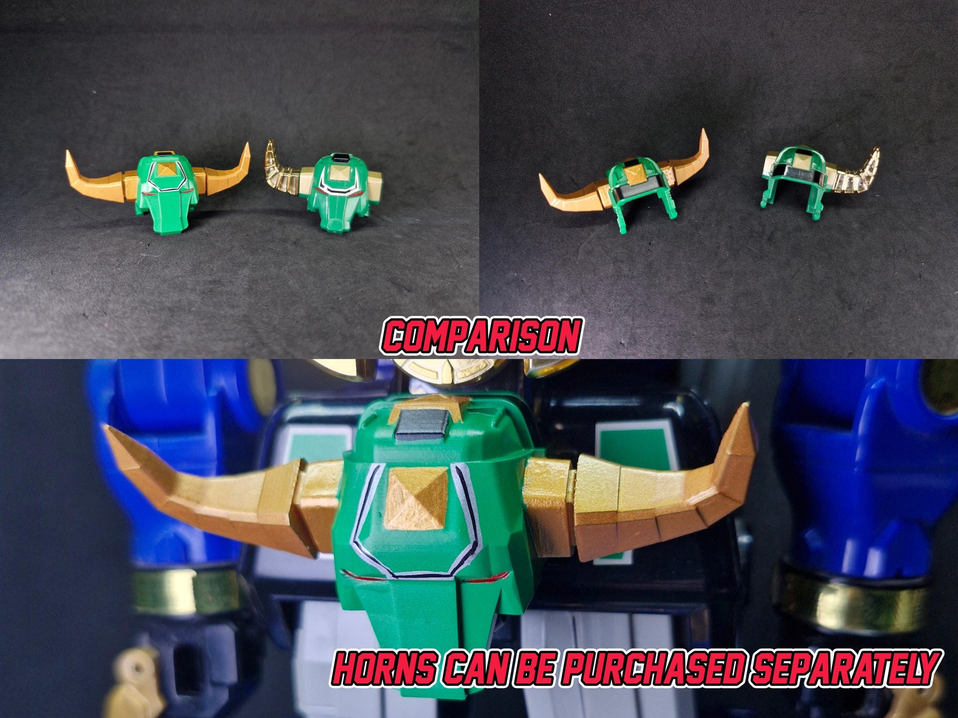 Power Rangers ZEO Deluxe Megazord 3D Printed Replacement Parts [1996]