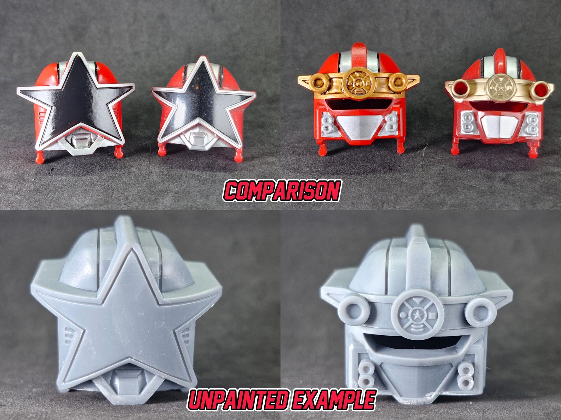 Power Rangers Zeo Deluxe Red Battlezord 3D Printed Replacement Parts [1999]
