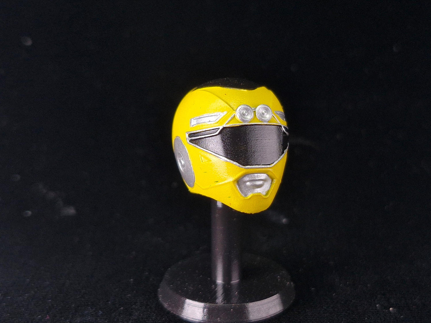 Yellow Turbo Ranger / Yellow Racer Helmet | Lightning Collection / 1:12 Accessory | 3D Printed