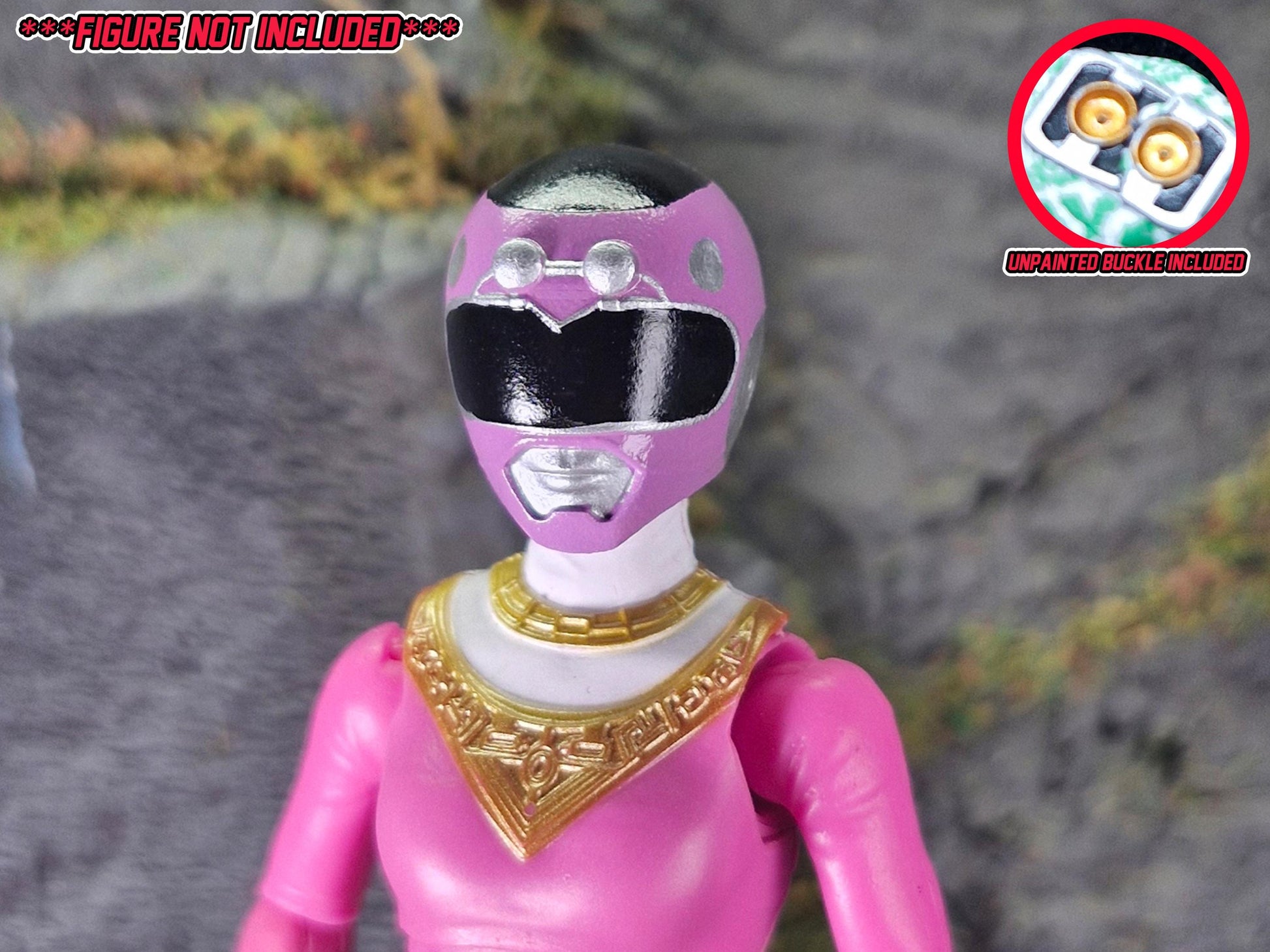 Pink Turbo Ranger / Pink Racer Helmet | Lightning Collection / 1:12 Accessory | 3D Printed
