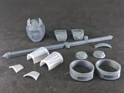 Power Rangers Ninja Storm - Navy Thunder Ranger / Hurricaneger - KuwagaRaiger Conversion Kit | Lightning Collection Accessories